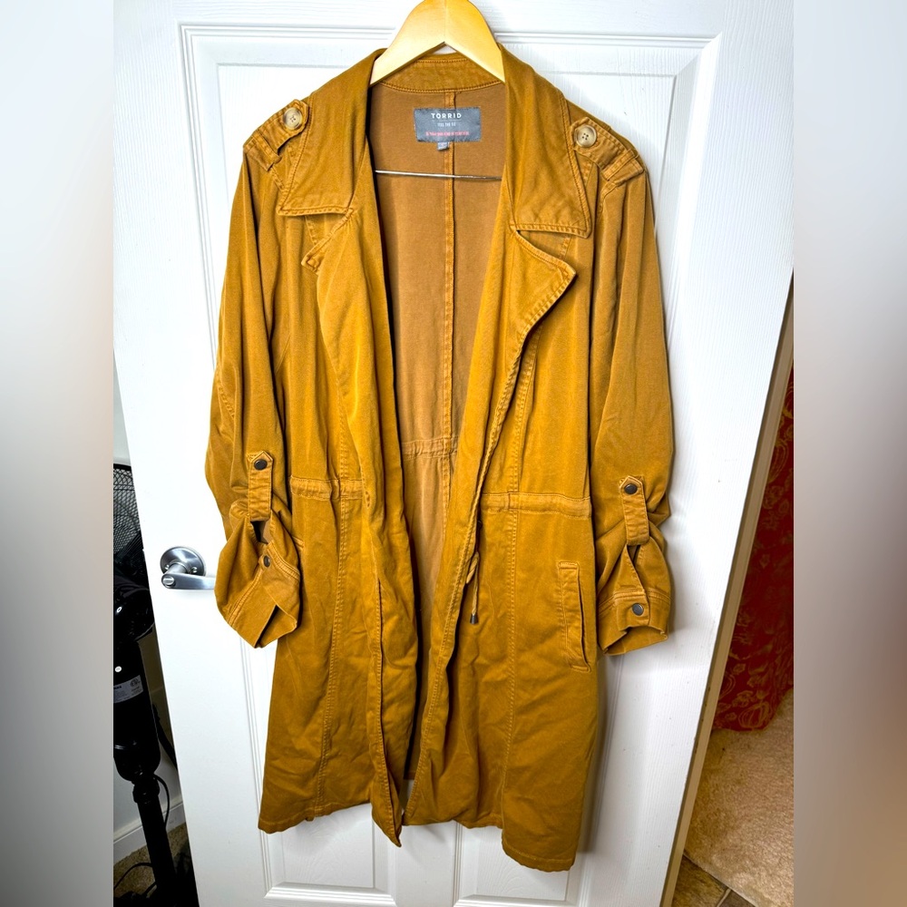 4X Torrid Utility Jacket Camel Color